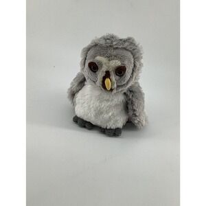 GANZ Webkinz HM344 Grey Owl No Code EUC Plush 8”